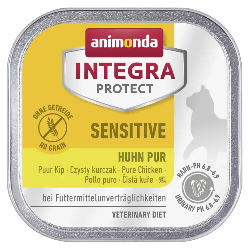 Sparpaket 32 x 100 g Animonda Integra Protect Sensitive Huhn pur Katzen Nassfutter Solange Der Vorrat Reicht